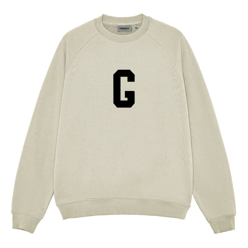 Fear of God Essentials G-Letter Flocked Print Streetwear Hoodie Season 7